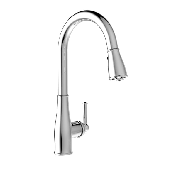 Keeney Mfg Single Handle Pull-Down Kitchen Faucet, Polished Chrome, Number of Holes: 1 or 3 RUS78CCP - main